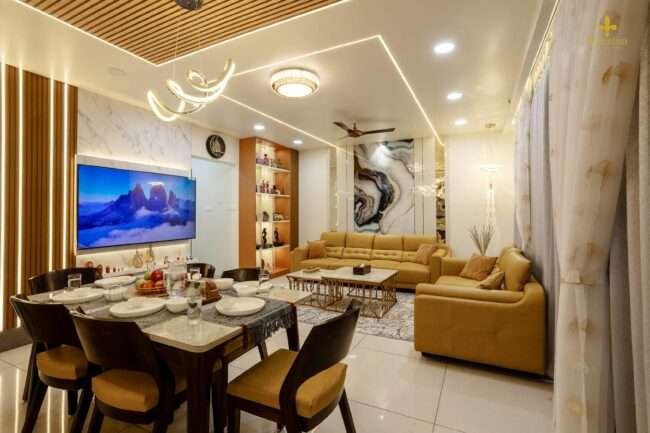 Living Room Design in Pashan
